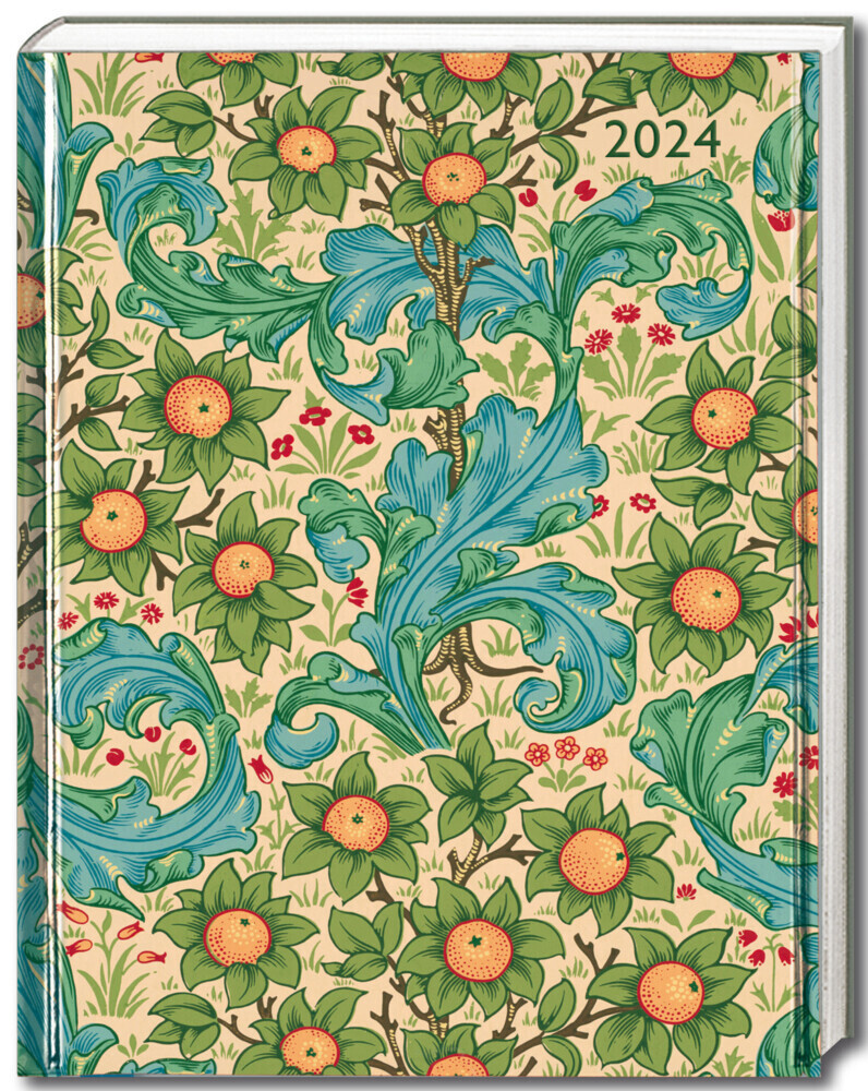 Cover: 9781804175071 | William Morris - Wallflower - Wandtapete - Taschenkalender 2024 | 2024