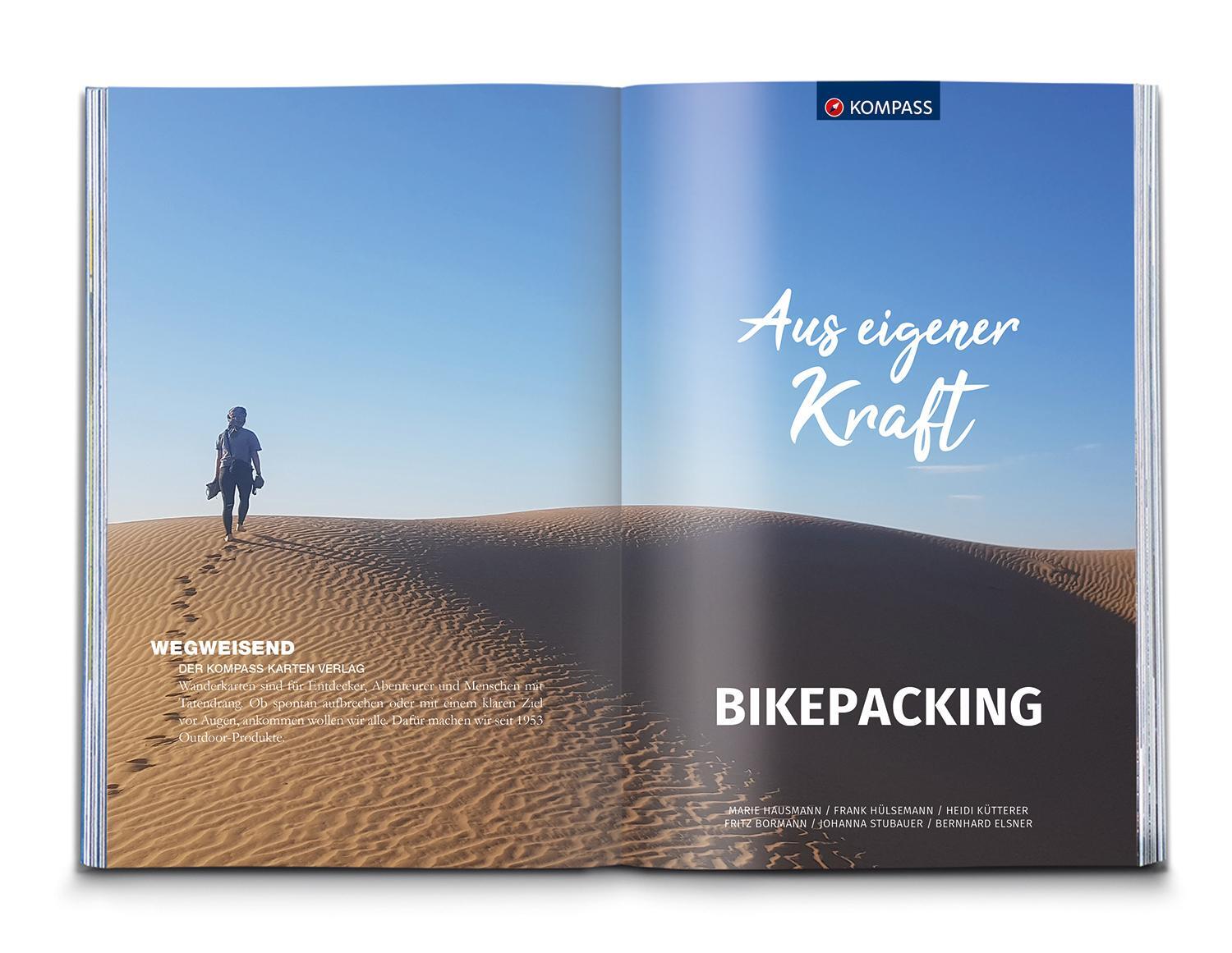 Bild: 9783991219576 | KOMPASS Aus eigener Kraft, Bikepacking | 6 Bike Abenteuer | Buch