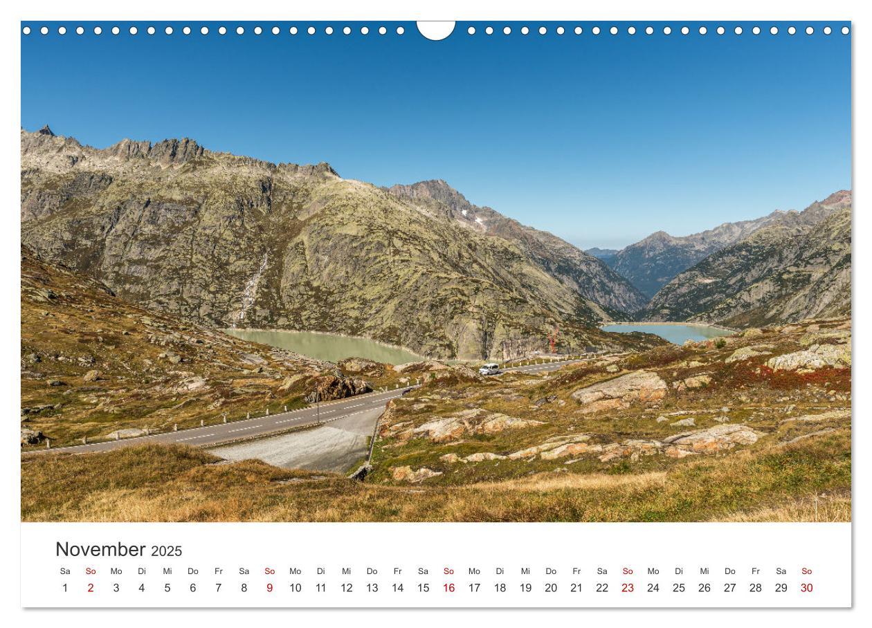 Bild: 9783435480555 | Schweizer Alpenpässe (Wandkalender 2025 DIN A3 quer), CALVENDO...