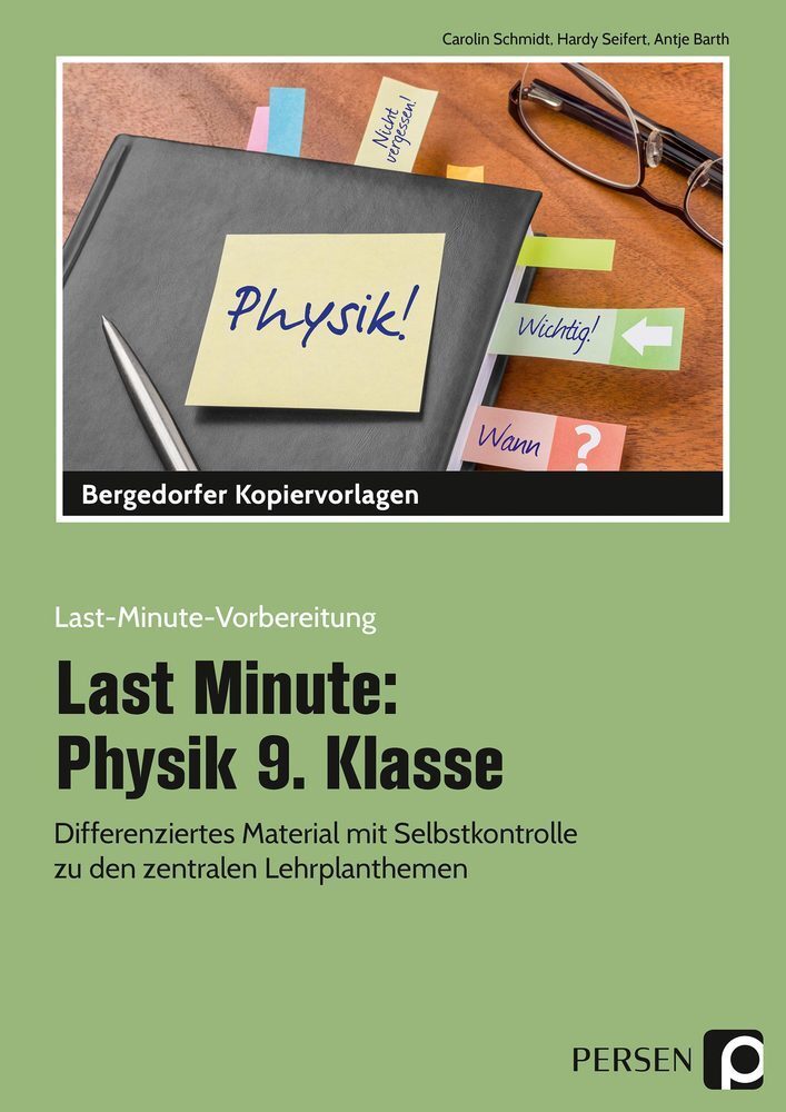 Cover: 9783403201724 | Last Minute: Physik 9. Klasse | Carolin Schmidt (u. a.) | Taschenbuch