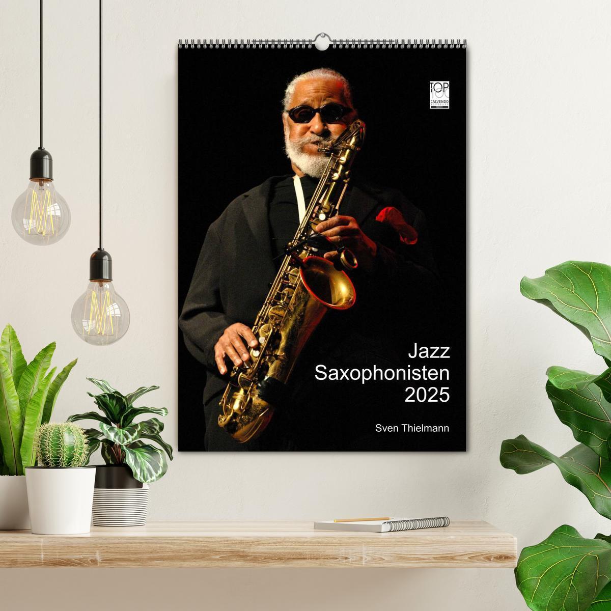 Bild: 9783457062043 | Jazz Saxophonisten 2025 (Wandkalender 2025 DIN A2 hoch), CALVENDO...