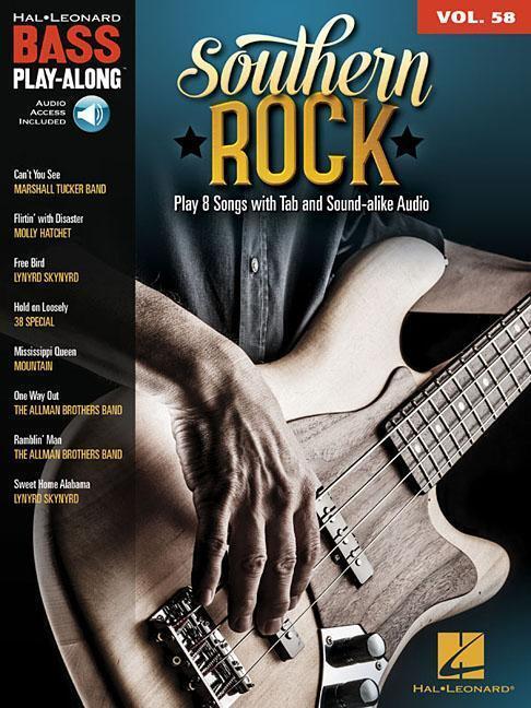 Cover: 9781540029843 | Southern Rock | Bass Play-Along Volume 58 | Hal Leonard Corp | 2019
