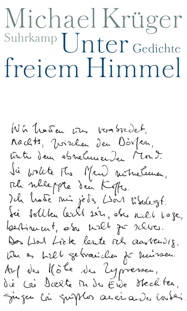 Cover: 9783518419120 | Unter freiem Himmel | Gedichte | Michael Krüger | Buch | 2007