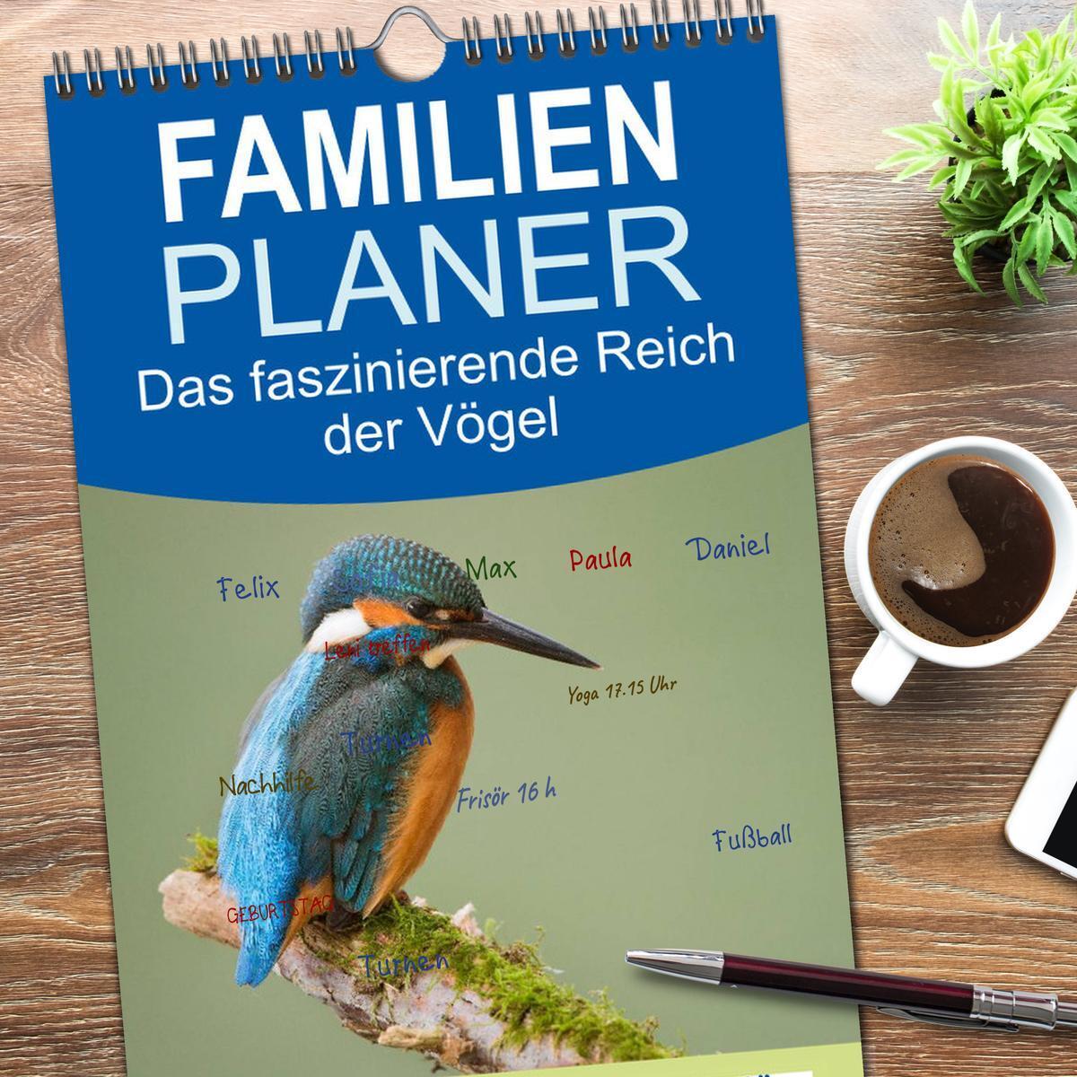 Bild: 9783457106129 | Familienplaner 2025 - Das faszinierende Reich der Vögel mit 5...