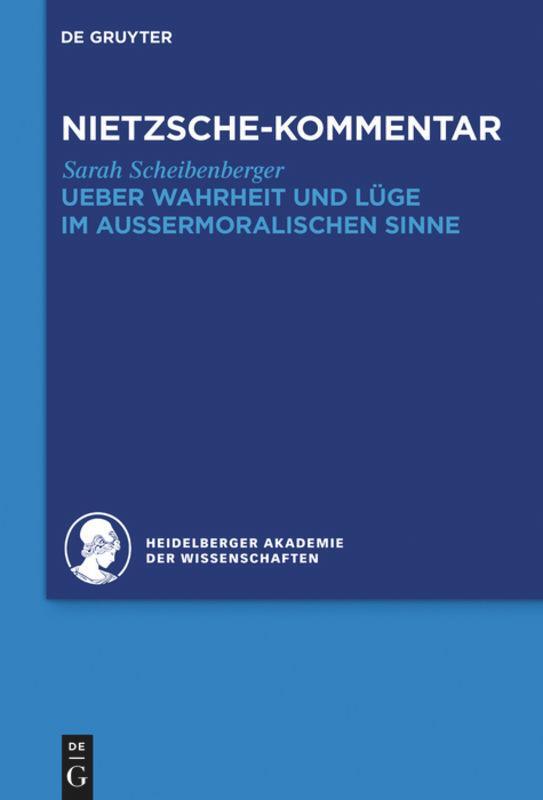 Cover: 9783110458732 | Kommentar zu Nietzsches "Ueber Wahrheit und Lüge im...