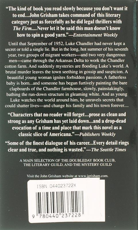 Rückseite: 9780440237228 | A Painted House | A Novel | John Grisham | Taschenbuch | 467 S. | 2001