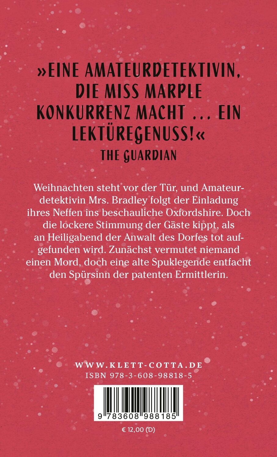 Rückseite: 9783608988185 | Geheimnis am Weihnachtsabend | Eine weihnachtliche Kriminalgeschichte