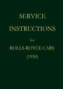 Cover: 9783941842458 | Service Instructions for Rolls-Royce Cars (1930) | Rolls Royce | Buch