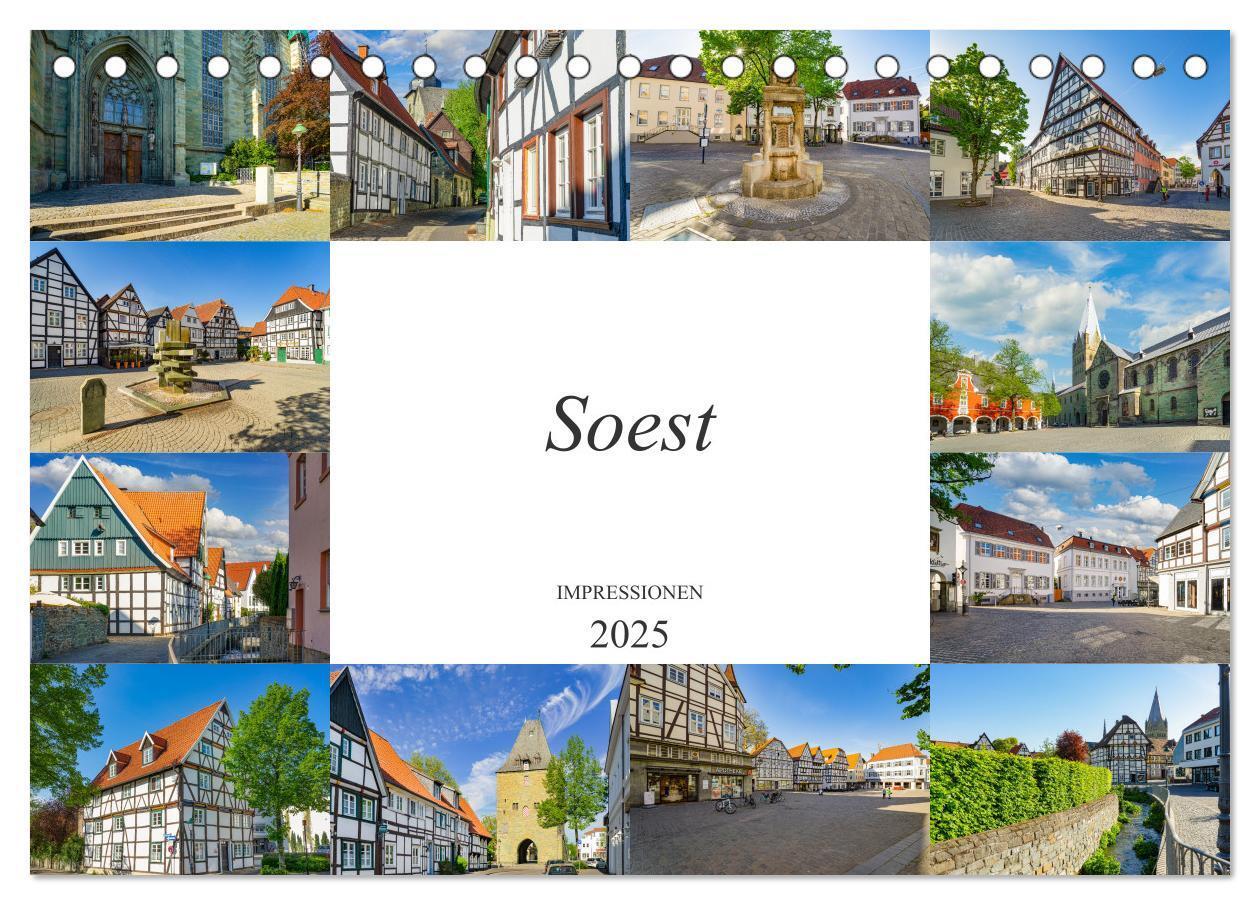 Cover: 9783435008308 | Soest Impressionen (Tischkalender 2025 DIN A5 quer), CALVENDO...