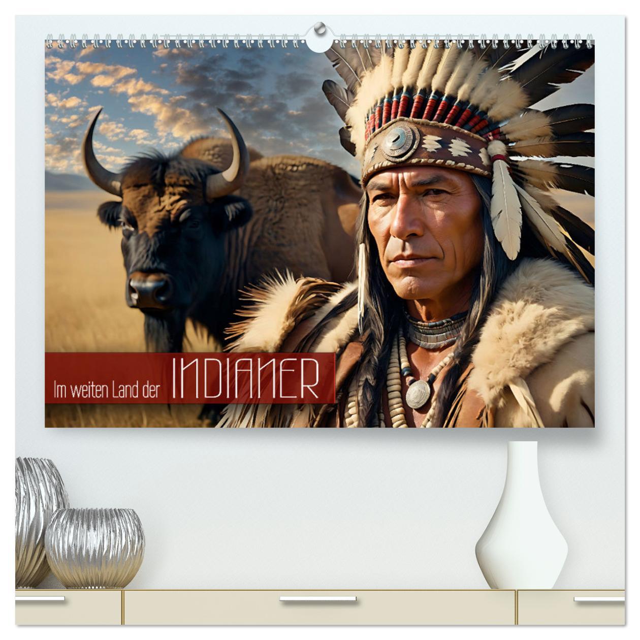 Cover: 9783457151150 | Im weiten Land der Indianer (hochwertiger Premium Wandkalender 2025...