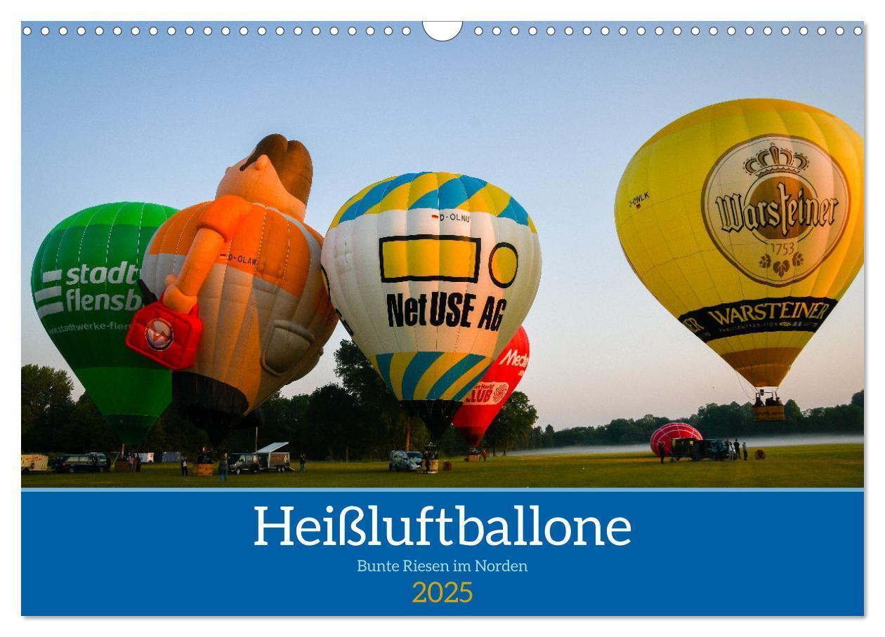 Cover: 9783457182413 | Heißluftballone - Bunte Riesen im Norden (Wandkalender 2025 DIN A3...