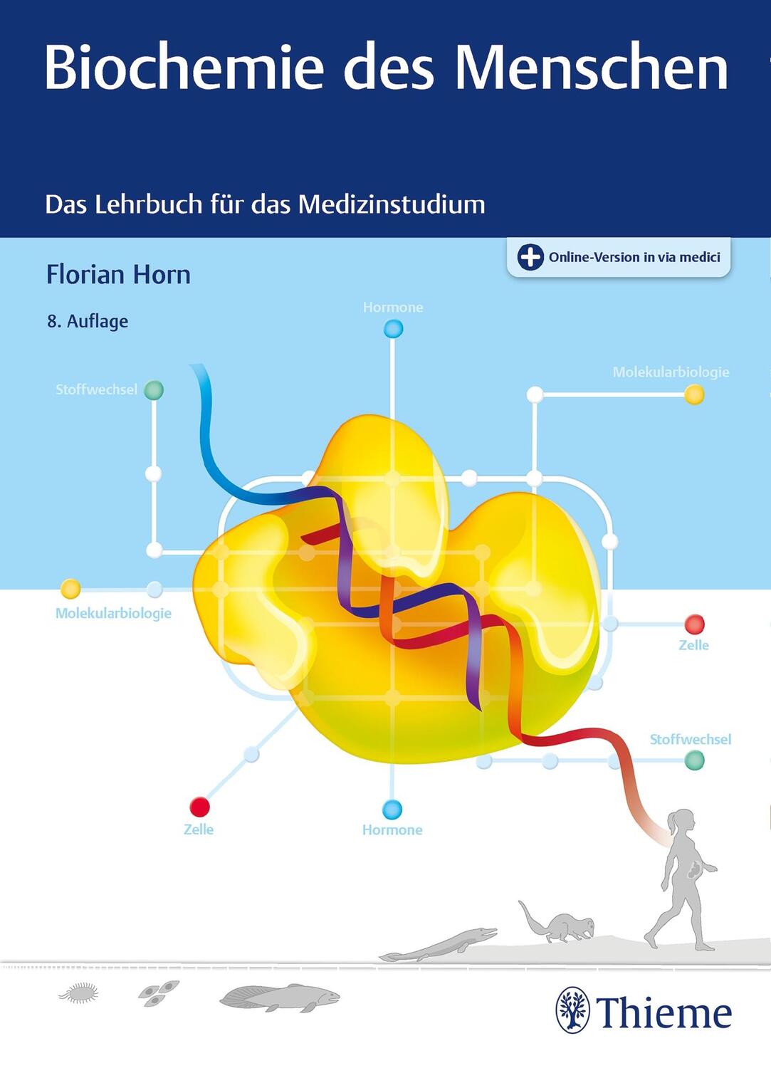 Cover: 9783132433427 | Biochemie des Menschen | Das Lehrbuch für das Medizinstudium | Horn