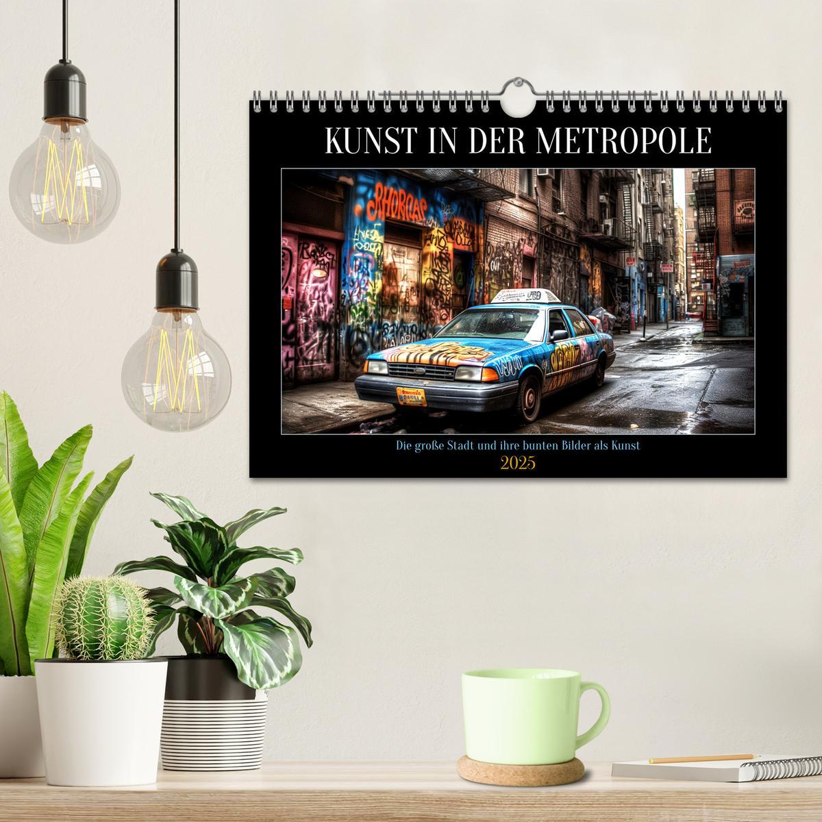 Bild: 9783383865909 | Kunst in der Metropole (Wandkalender 2025 DIN A4 quer), CALVENDO...