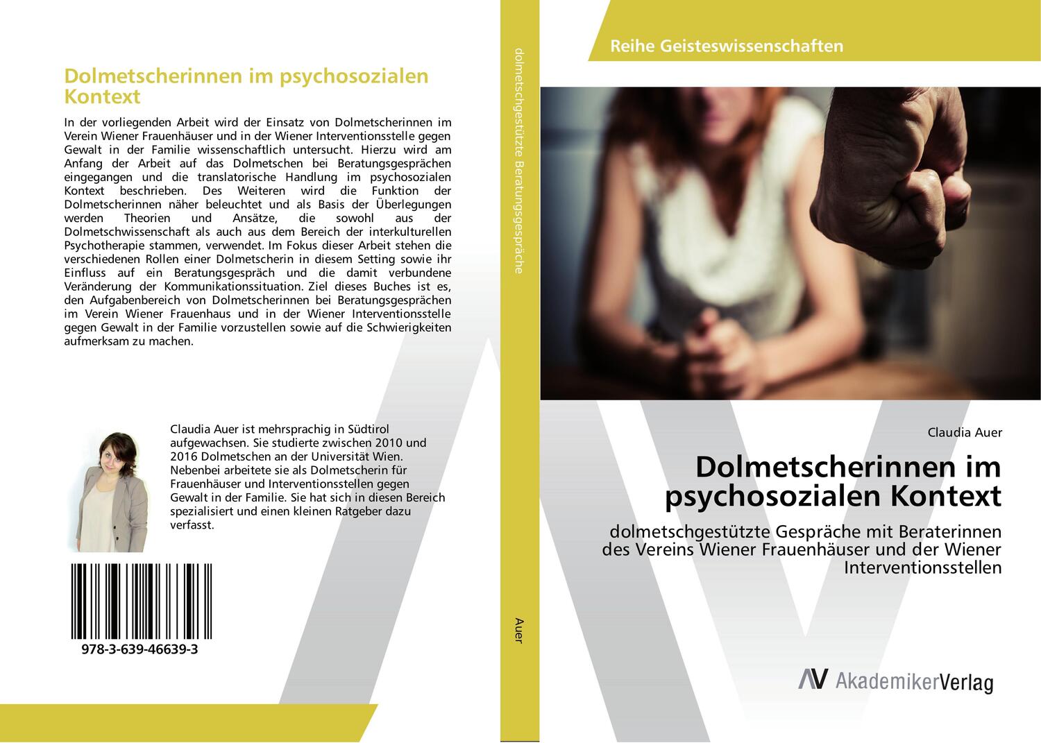 Cover: 9783639466393 | Dolmetscherinnen im psychosozialen Kontext | Claudia Auer | Buch