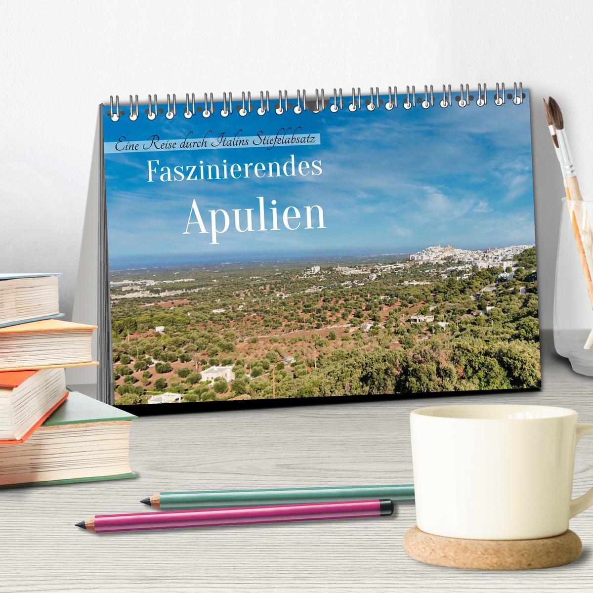 Bild: 9783457216514 | Faszinierendes Apulien (Tischkalender 2025 DIN A5 quer), CALVENDO...