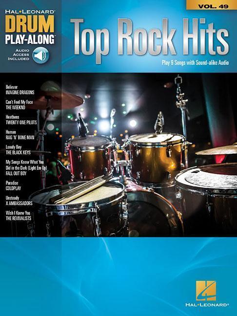 Cover: 888680723712 | Top Rock Hits | Drum Play-Along Volume 49 | Taschenbuch | Englisch