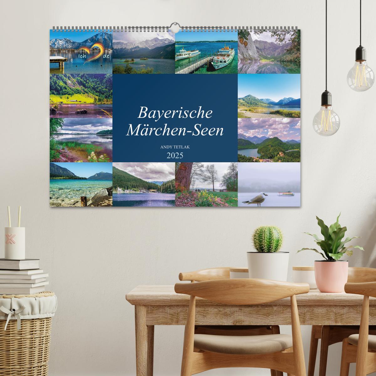 Bild: 9783435213955 | Bayerische Märchen-Seen (Wandkalender 2025 DIN A2 quer), CALVENDO...