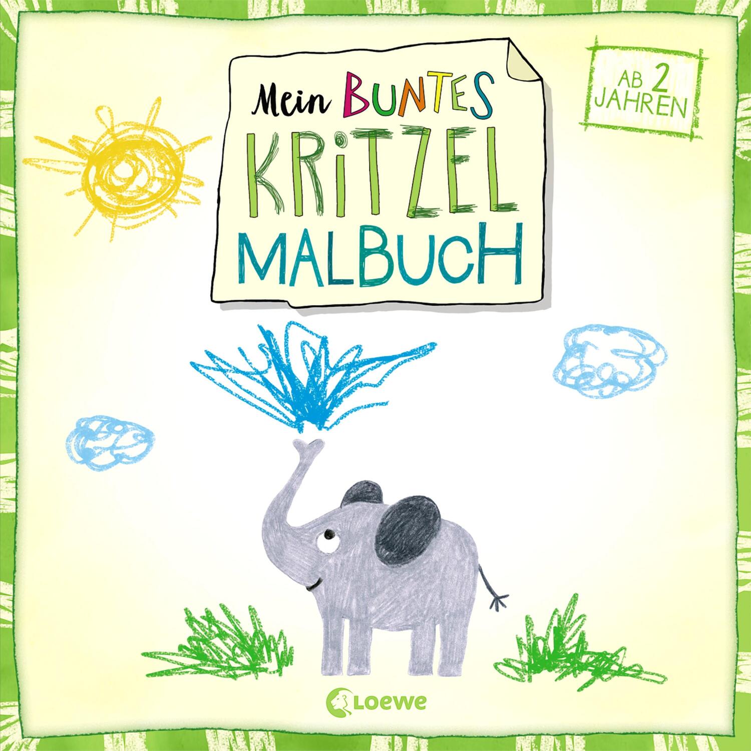 Cover: 9783743205215 | Mein buntes Kritzel-Malbuch (Elefant) | ab 2 Jahre | Norbert Pautner