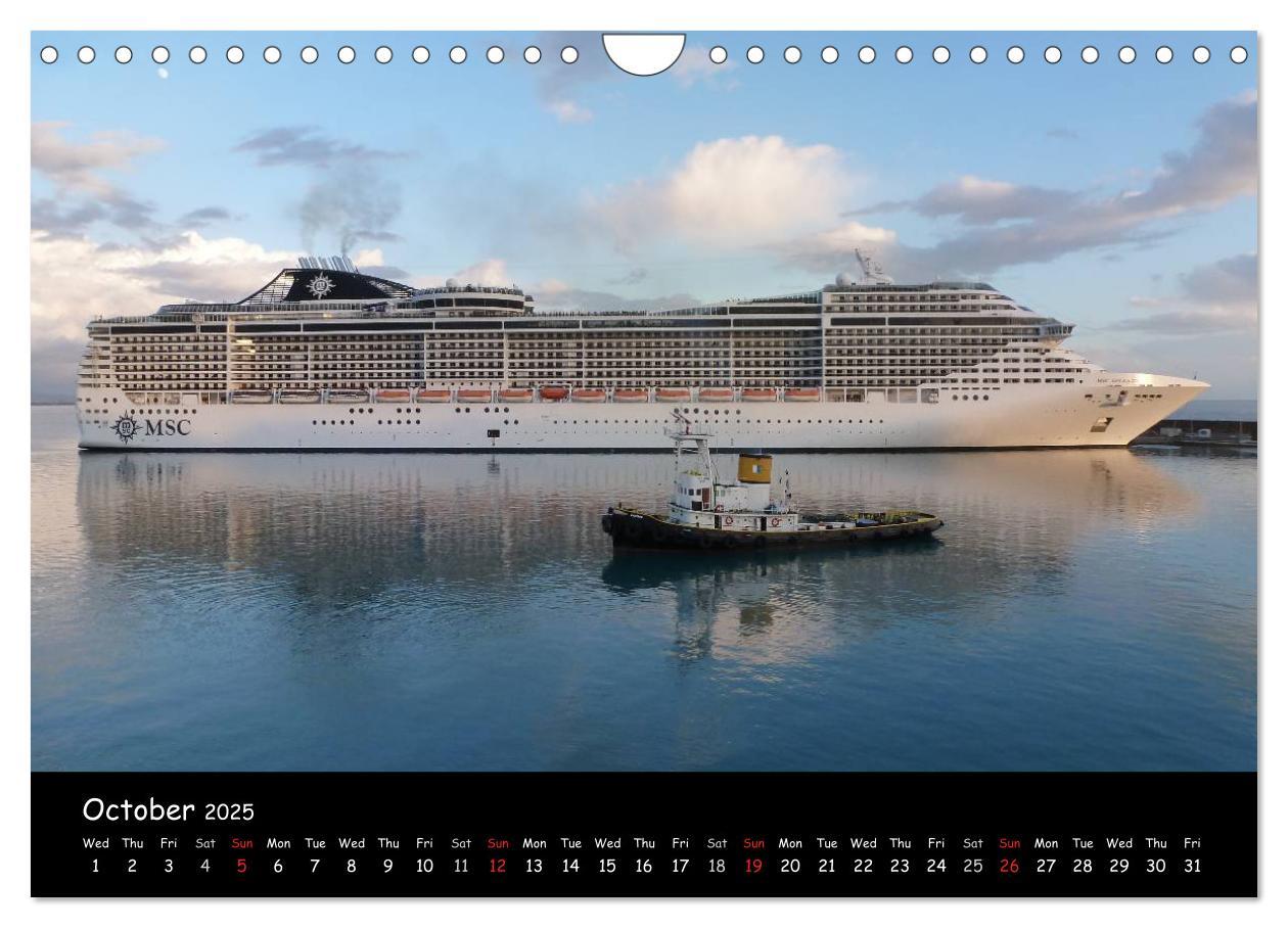 Bild: 9781325991181 | Cruise ships around the world (Wall Calendar 2025 DIN A4...