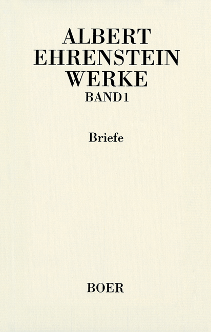 Cover: 9783892447153 | Werke | Werke 1 | Albert Ehrenstein | Buch | 535 S. | Deutsch | 2003