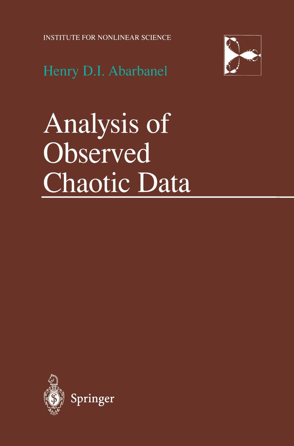 Cover: 9780387983721 | Analysis of Observed Chaotic Data | Henry Abarbanel | Taschenbuch