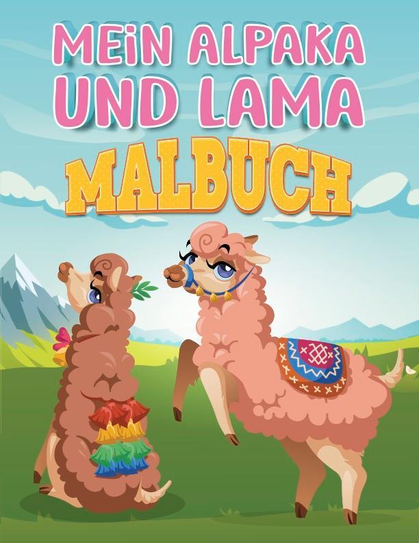 Cover: 4170000025450 | Mein Alpaka und Lama Malbuch | Sommer Melanie | Taschenbuch | Deutsch