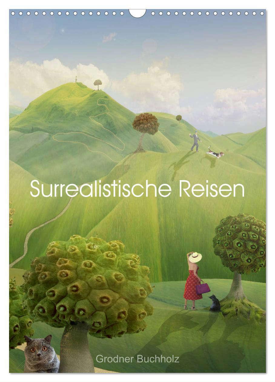 Cover: 9783435952489 | Surrealistische Reisen (Wandkalender 2025 DIN A3 hoch), CALVENDO...