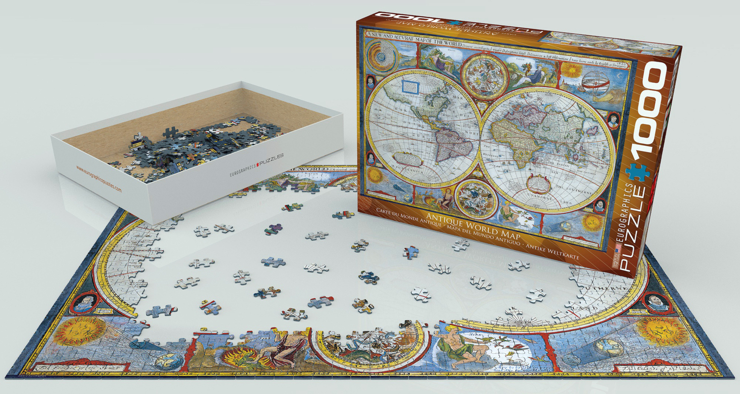 Bild: 628136620062 | Antique World Map (Puzzle) | Spiel | In Spielebox | 2021