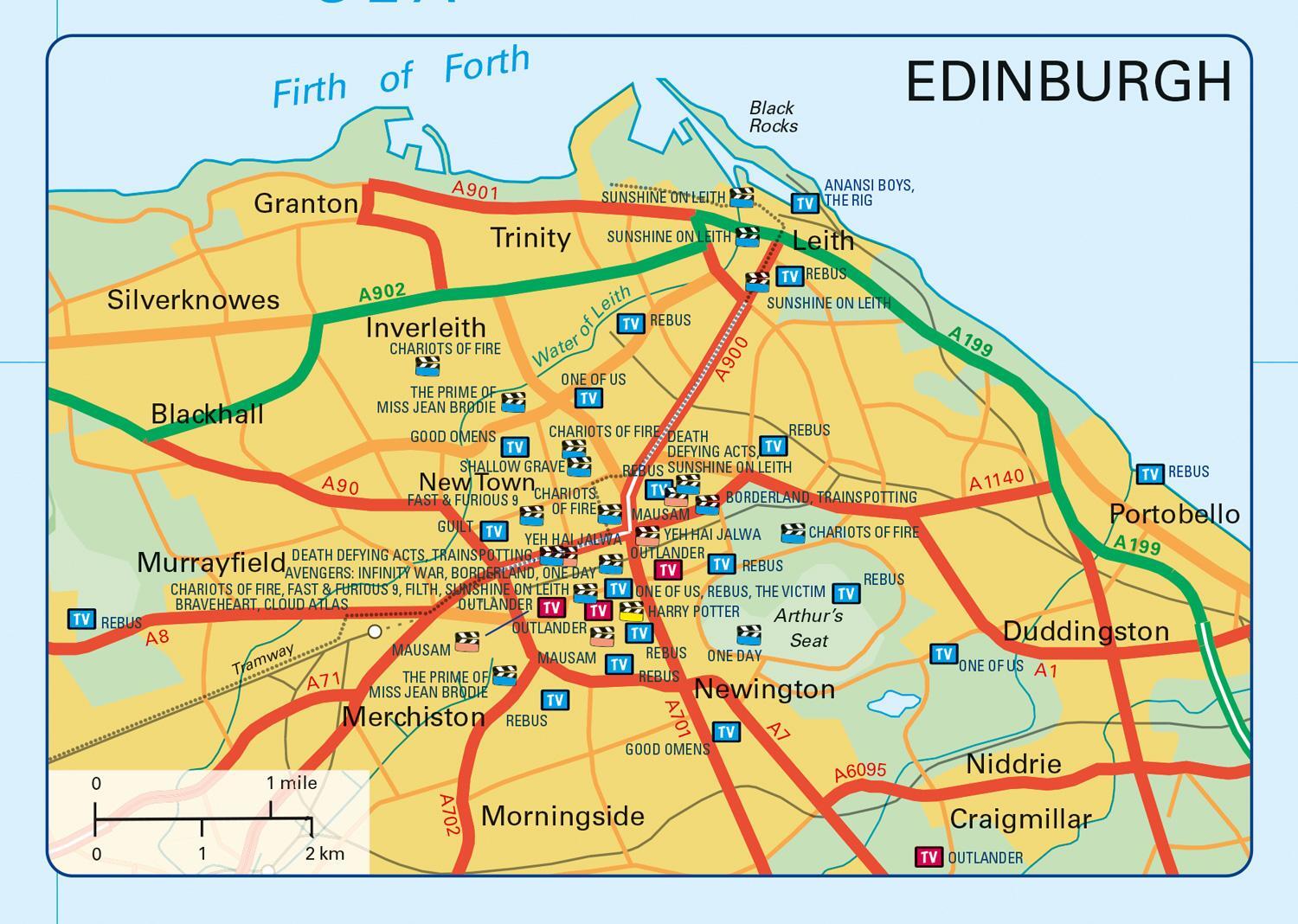 Bild: 9780008602918 | Collins Scotland Film and TV Location Map | Collins Maps | Englisch