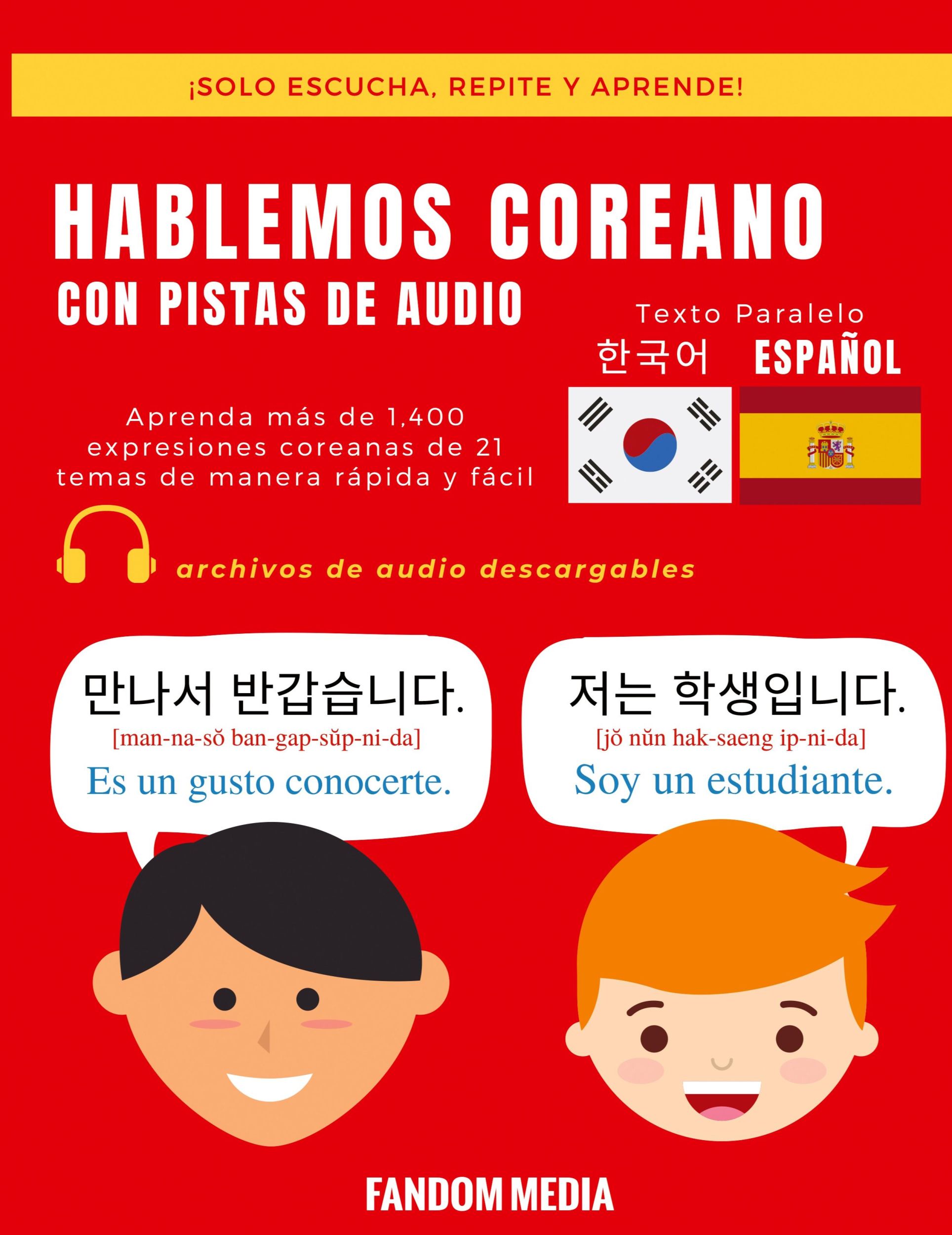 Cover: 9791188195572 | HABLEMOS COREANO - CON PISTAS DE AUDIO | Fandom Media | Taschenbuch