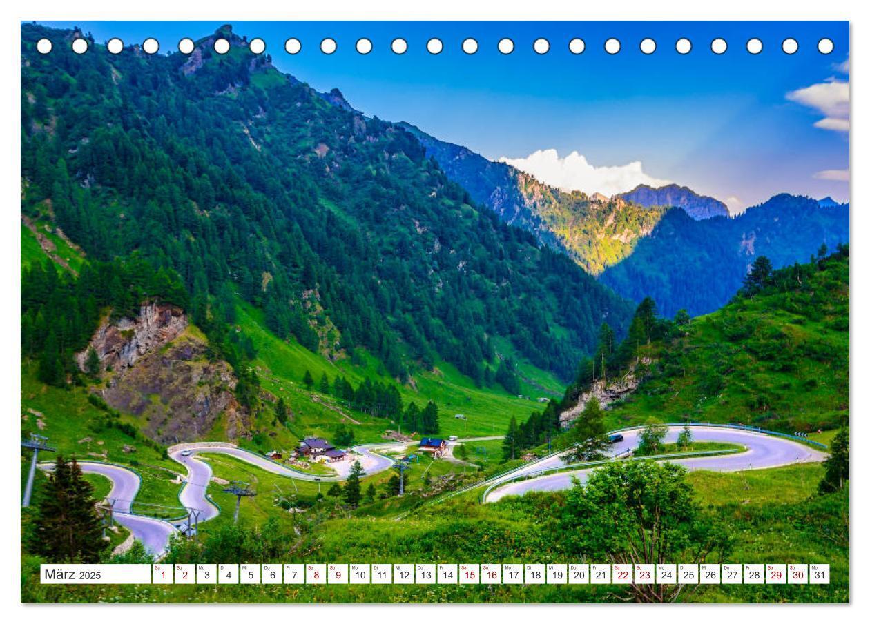 Bild: 9783435160099 | ALPENPÄSSE Österreich - Schweiz - Italien (Tischkalender 2025 DIN...