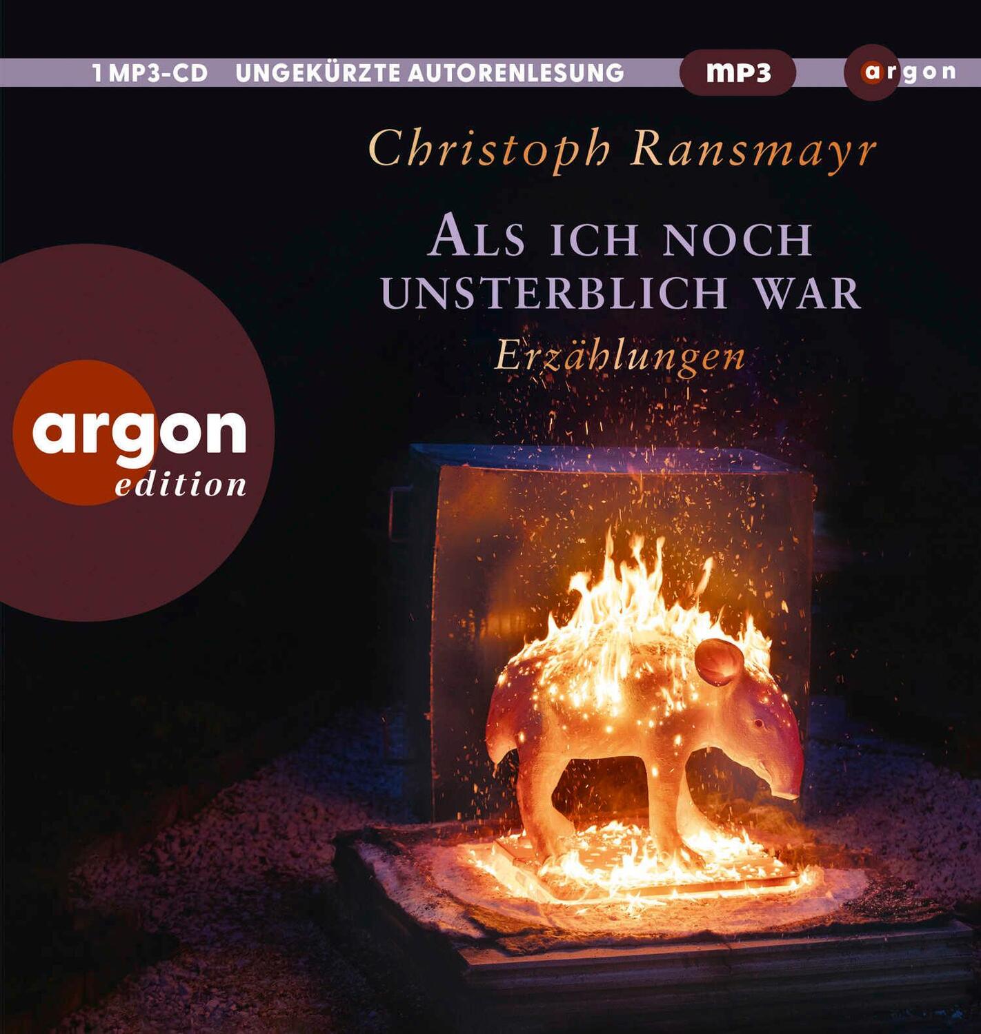 Cover: 9783839821152 | Als ich noch unsterblich war | Erzählungen | Christoph Ransmayr | MP3