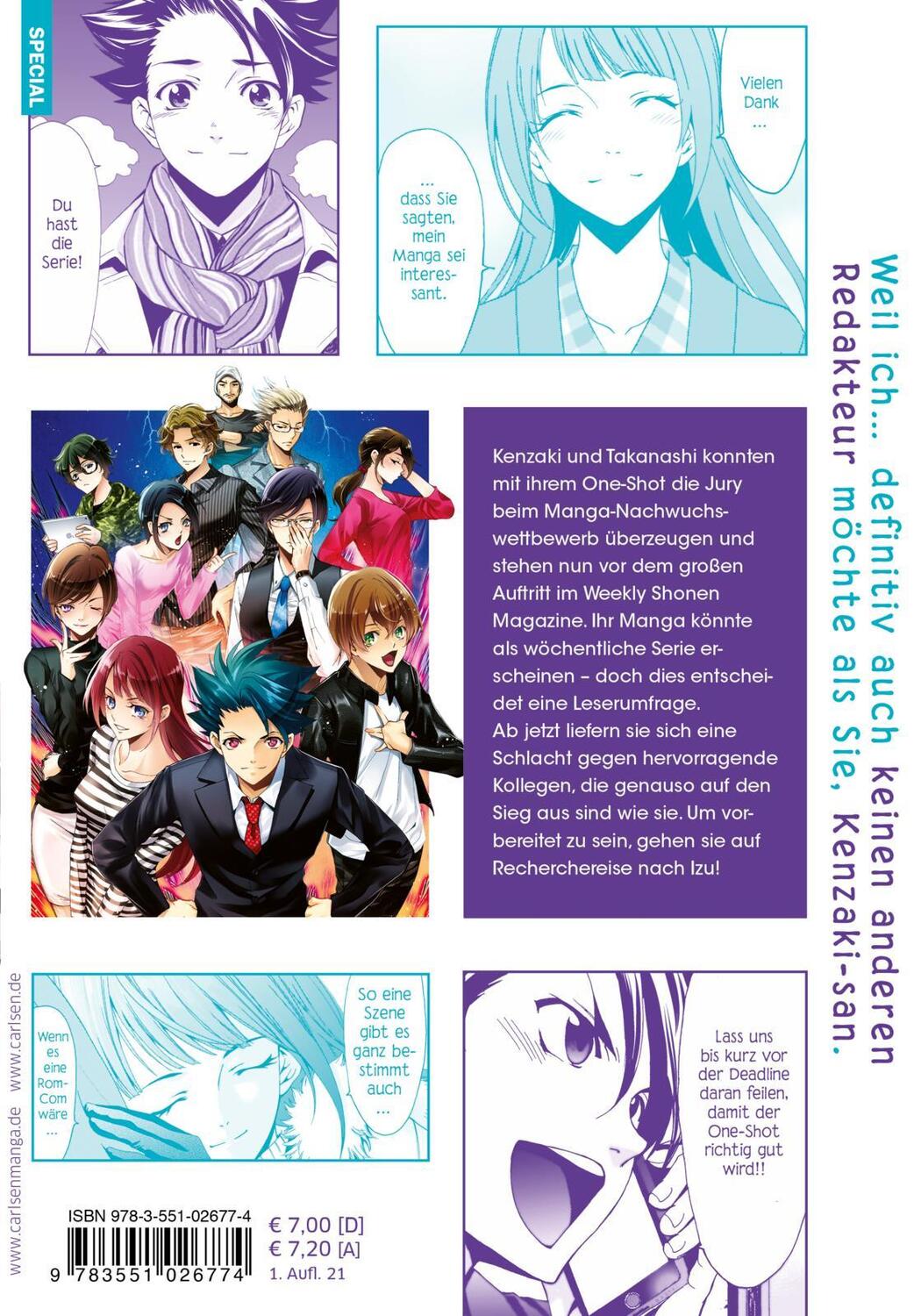 Rückseite: 9783551026774 | Weekly Shonen Hitman 2 | die Manga-Redaktions-Romcom | Kouji Seo