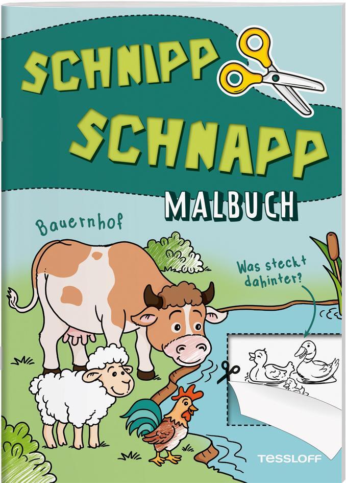 Cover: 9783788645403 | Schnipp Schnapp Malbuch. Bauernhof. Was steckt dahinter? | Broschüre