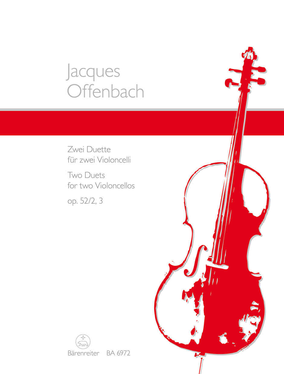 Cover: 9790006484171 | Zwei Duette for Violoncellos op. 52-2+3 | Jacques Offenbach | Partitur