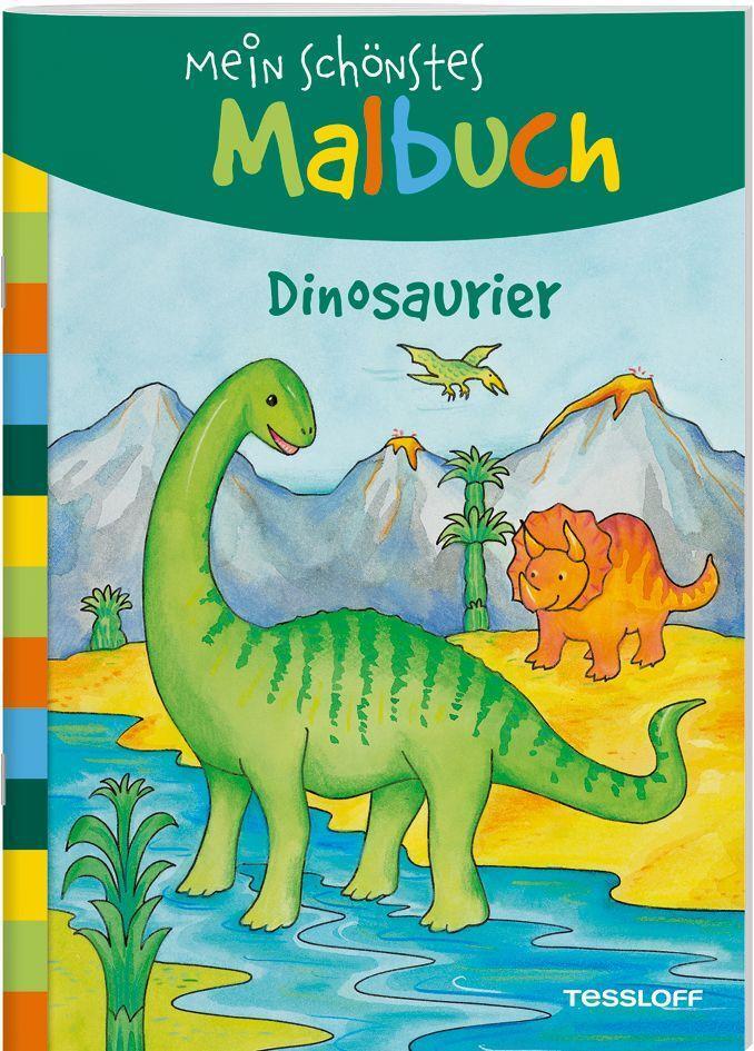 Cover: 9783788642099 | Mein schönstes Malbuch. Dinosaurier | Malen für Kinder ab 5 Jahren