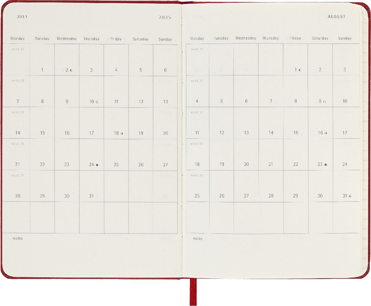 Bild: 8056999270209 | Moleskine 12 Monate Tageskalender 2025, Pocket/A6 | Buch | 400 S.