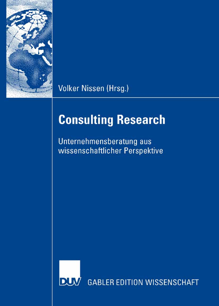 Cover: 9783835003897 | Consulting Research | Volker Nissen | Taschenbuch | xv | Deutsch