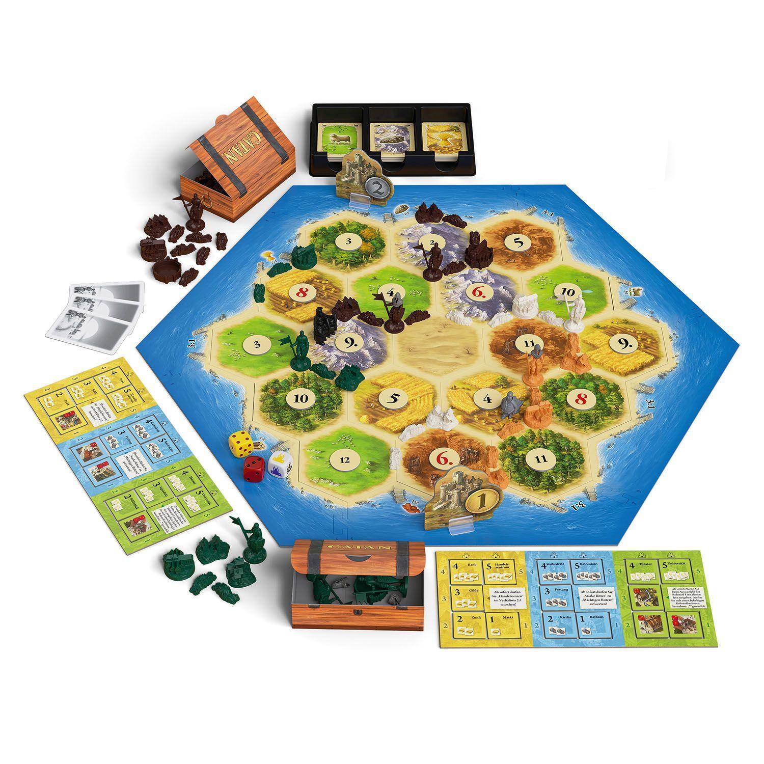 Bild: 4002051682743 | CATAN - Ergänzung 5-6 Spieler - Städte & Ritter | Klaus Teuber | Spiel