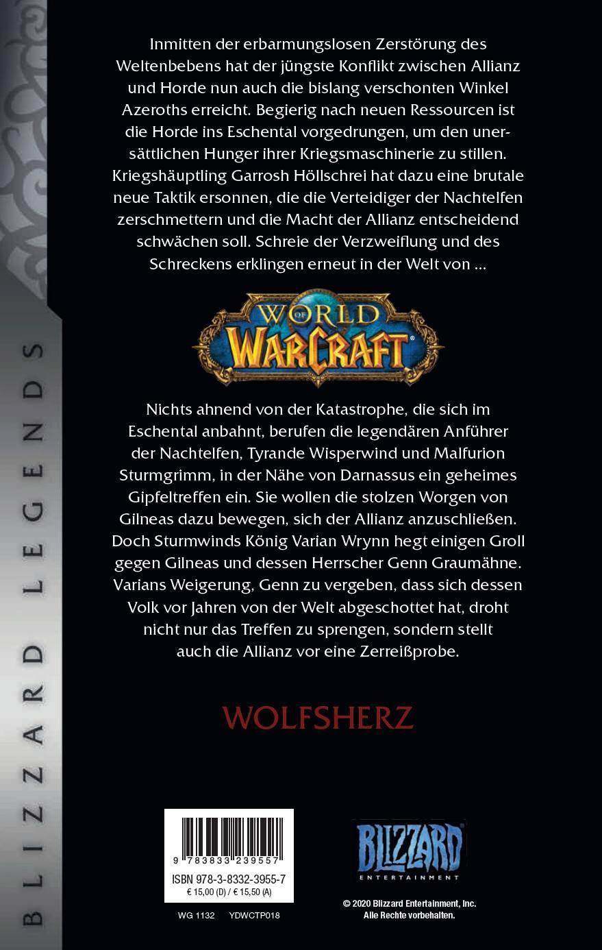 Rückseite: 9783833239557 | World of Warcraft: Wolfsherz | Blizzard Legends | Richard A. Knaak