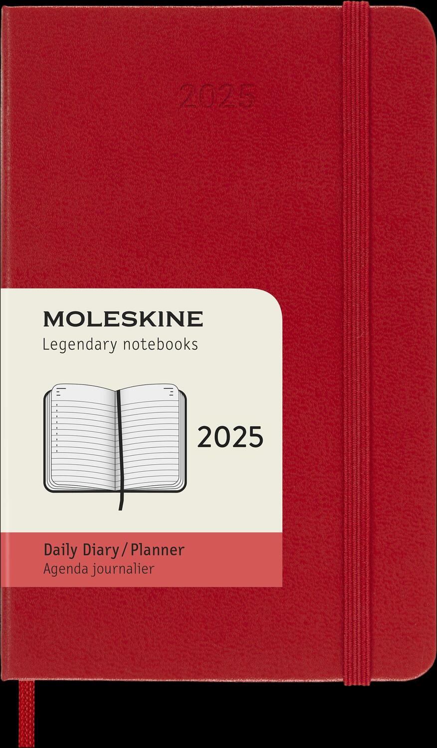 Bild: 8056999270209 | Moleskine 12 Monate Tageskalender 2025, Pocket/A6, 1 Tag = 1 Seite,...