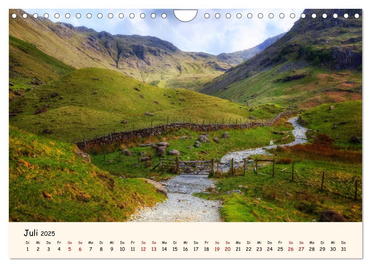 Bild: 9783435459452 | Lake District England (Wandkalender 2025 DIN A4 quer), CALVENDO...