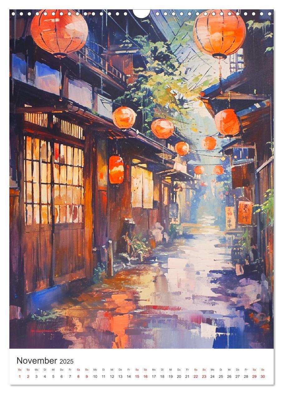 Bild: 9783383816017 | Japan. Impressionen im Aquarell-Stil (Wandkalender 2025 DIN A3...