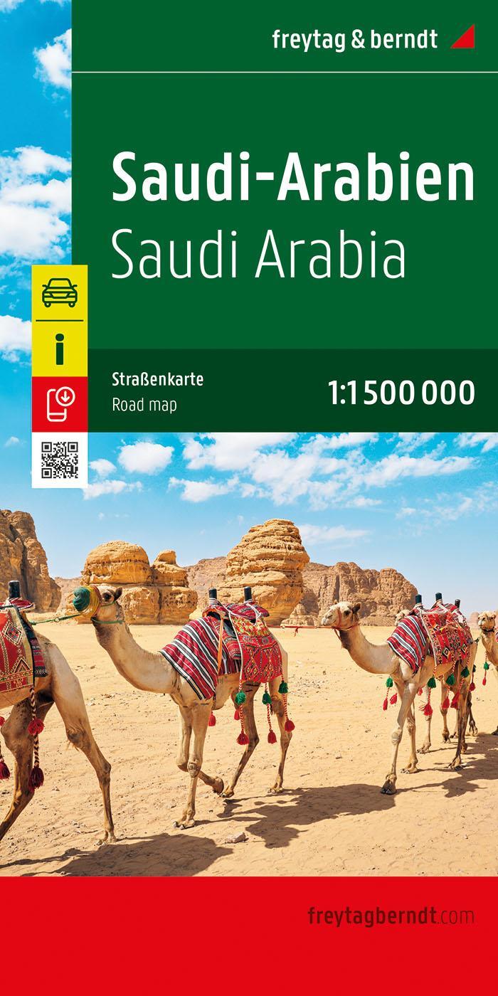 Cover: 9783707923285 | Saudi-Arabien, Straßenkarte 1:1.500.000, freytag &amp; berndt | Berndt