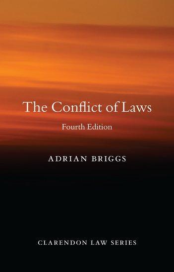 Cover: 9780198845232 | The Conflict of Laws | Adrian Briggs | Taschenbuch | Englisch | 2019