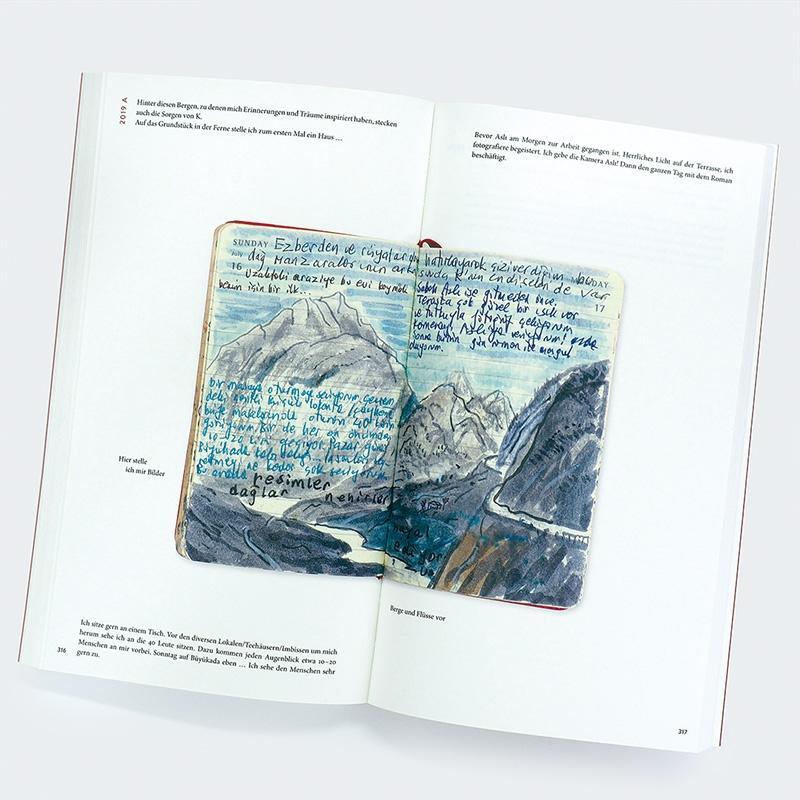 Bild: 9783446278417 | Erinnerungen an ferne Berge | Skizzenbuch | Orhan Pamuk | Taschenbuch