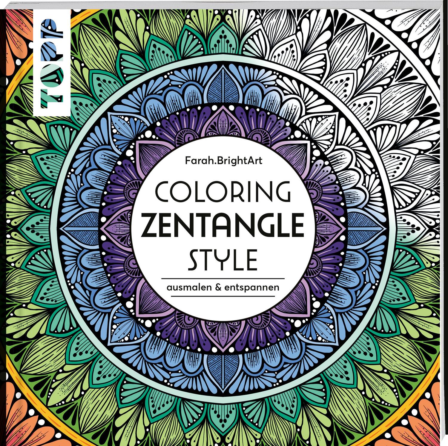 Cover: 9783735880178 | Coloring Zentangle-Style | Ausmalen &amp; entspannen | Farah. brightart