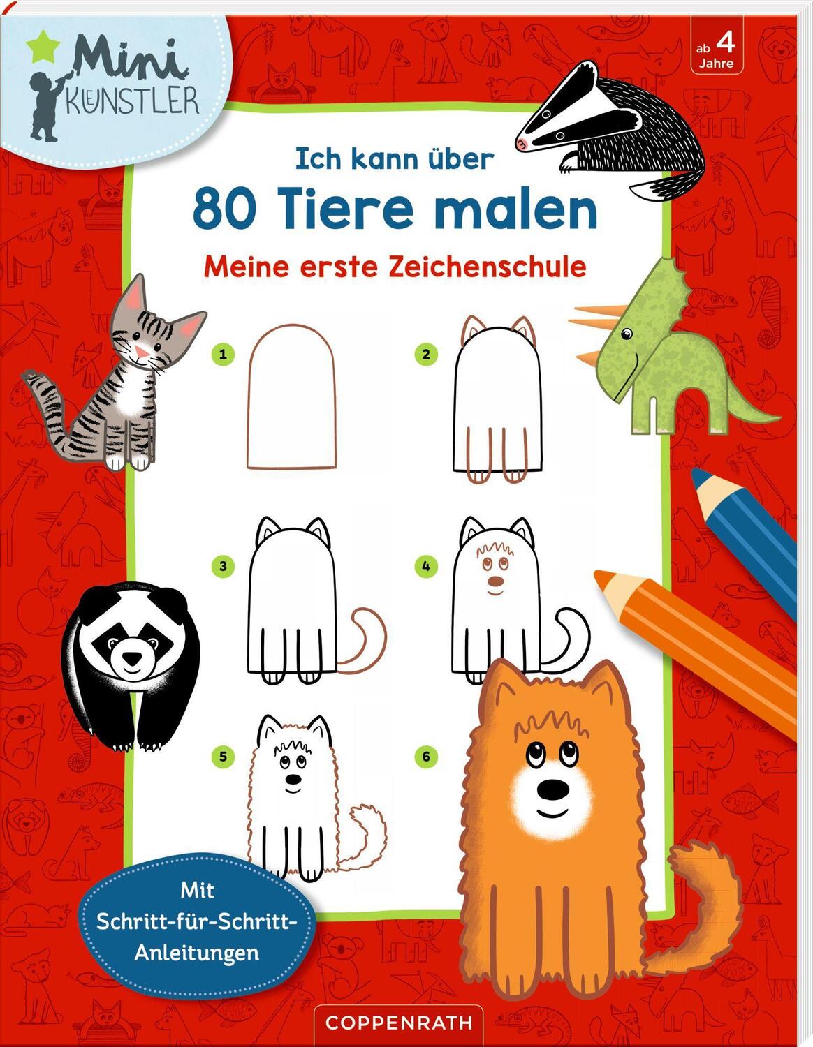 Cover: 9783649646372 | Ich kann über 80 Tiere malen | Meine erste Zeichenschule | Taschenbuch