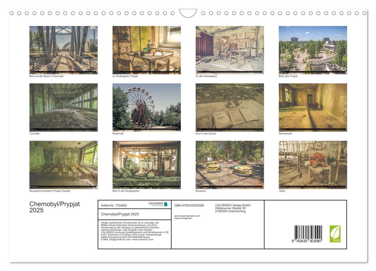 Bild: 9783435303090 | Chernobyl/Prypjat 2025 (Wandkalender 2025 DIN A3 quer), CALVENDO...