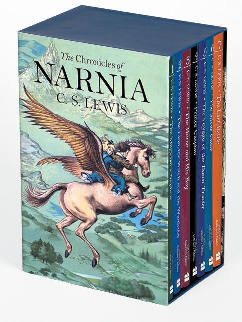 Cover: 9780064409391 | The Chronicles of Narnia Full-Color Paperback 7-Book Box Set | Lewis